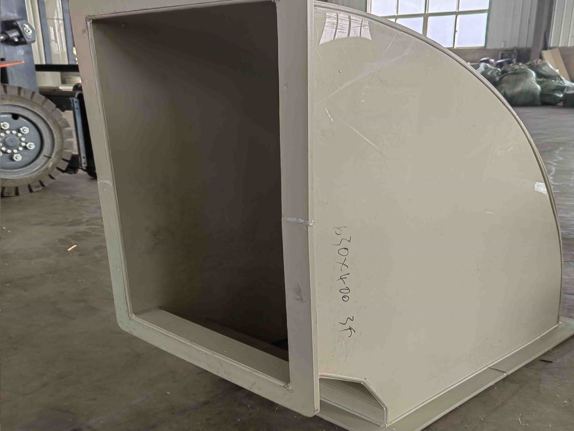营口PP加工方弯头90°